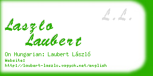 laszlo laubert business card